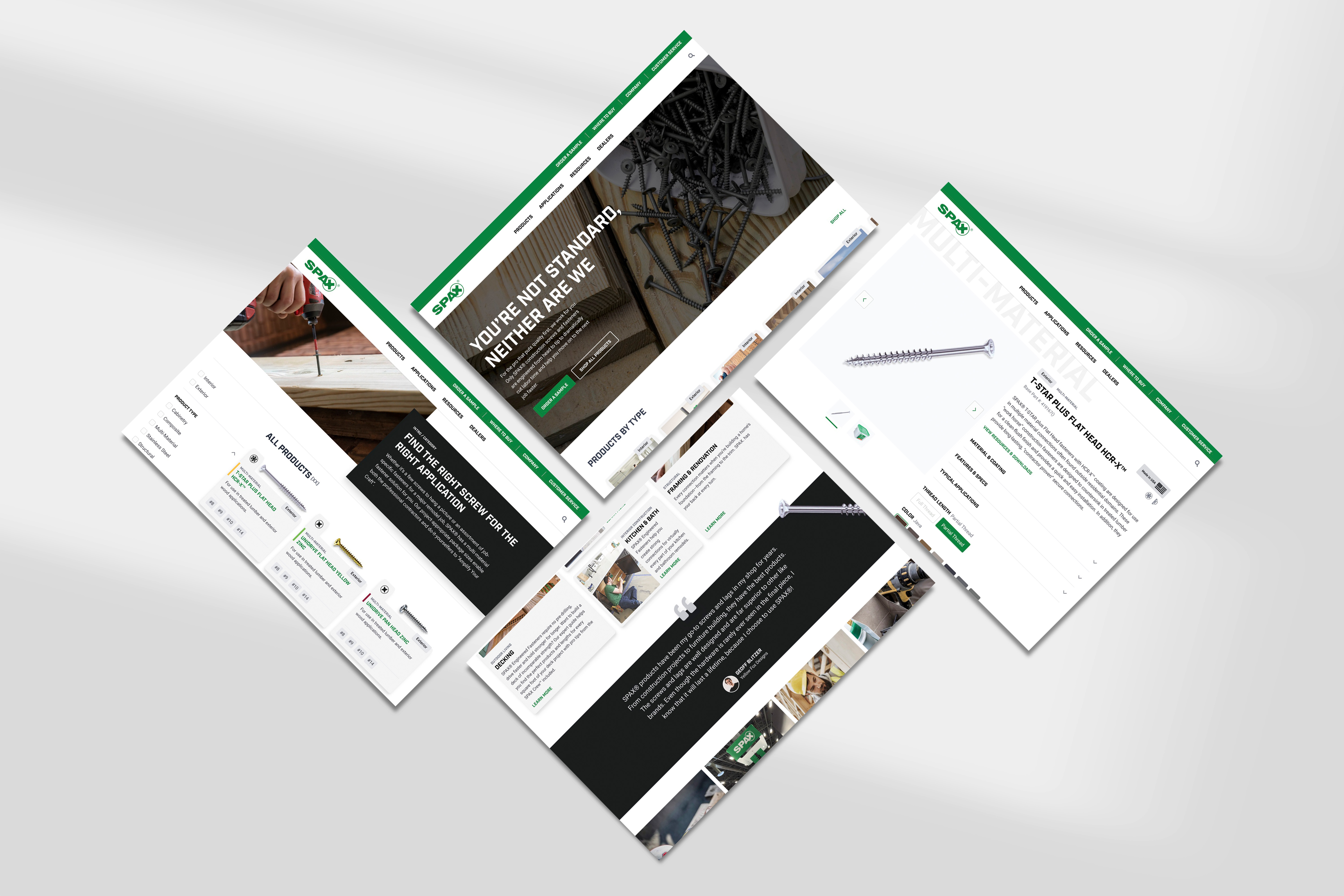 SPAX Website Mockup 